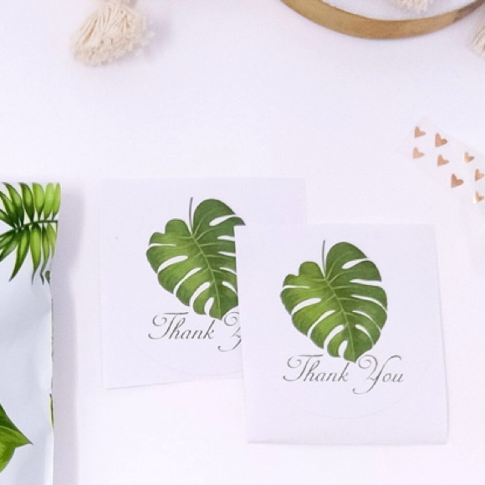 60 2.5” Banana Leaves Stickers PRICE IS FIRM - Picture 4 of 6